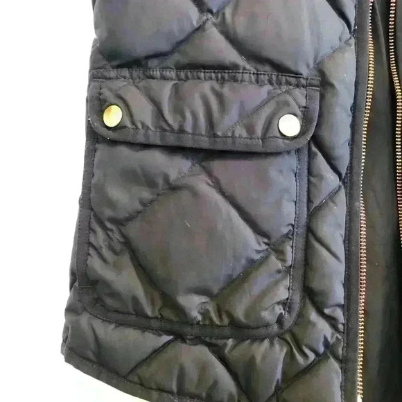 ๐ 6/$60, JCrew Down, Quilted Vest, Navy Blue, Size XXSmall - Picture 4 of 6